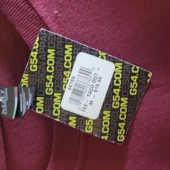 M & O Gold, "When In Doubt Tacos Out" T-shirt, Size: M, NWT - Picture 3 of 5